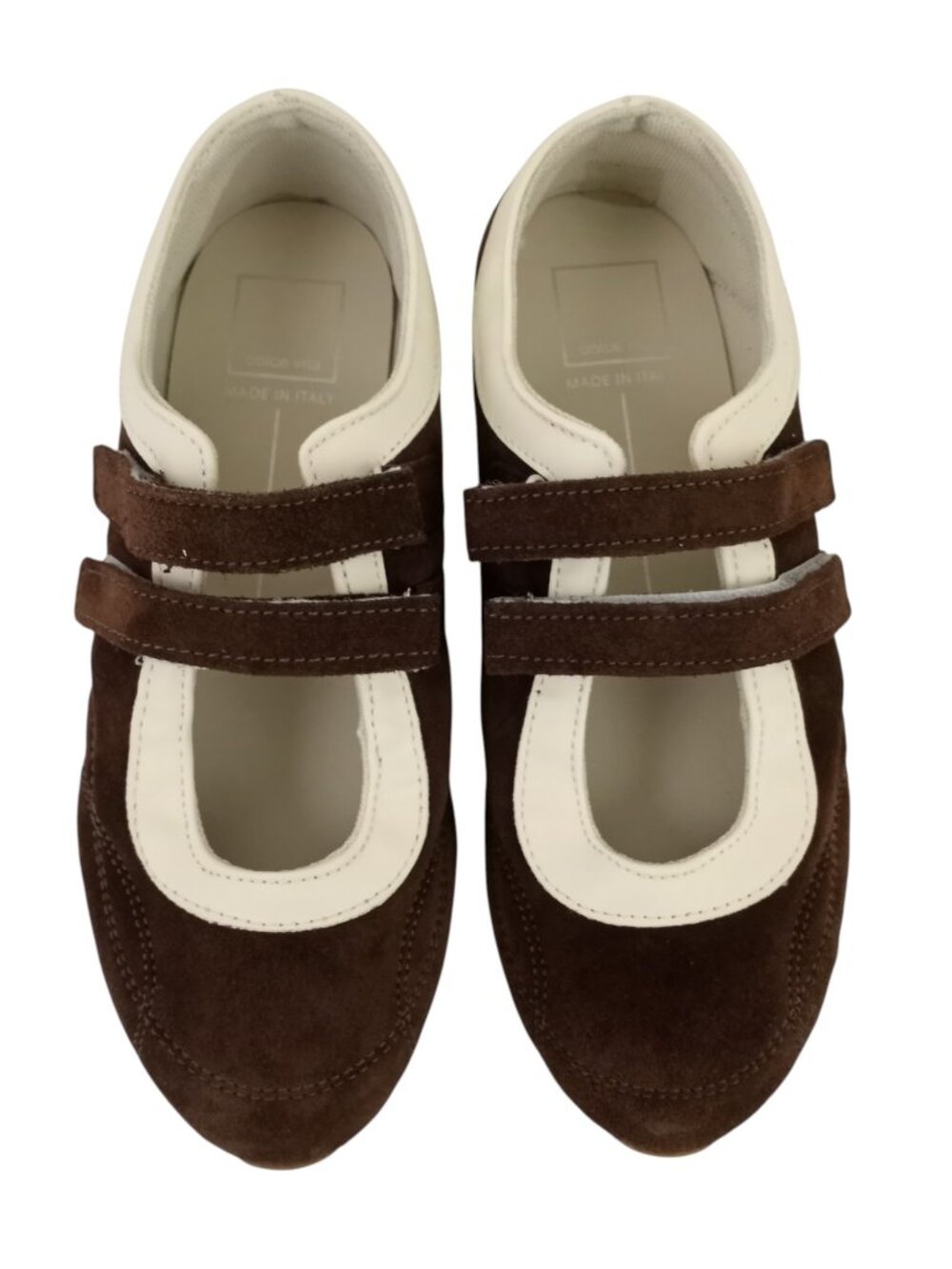 NEW Dolce Vita Swan Mary Jane Sneakers Dark Brown Suede Leather sz 8.5 Womens
